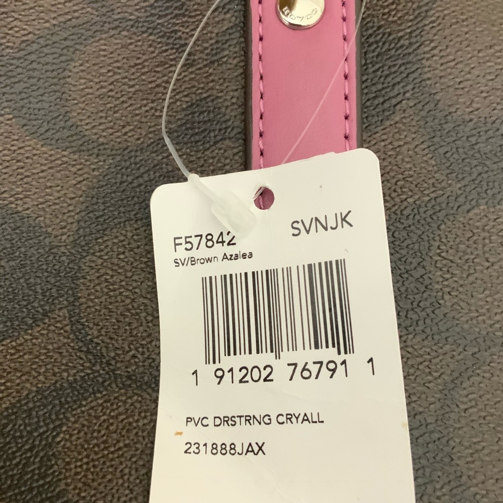 Coach Signature Canvas Drawstring Carryall Nwt - image 5